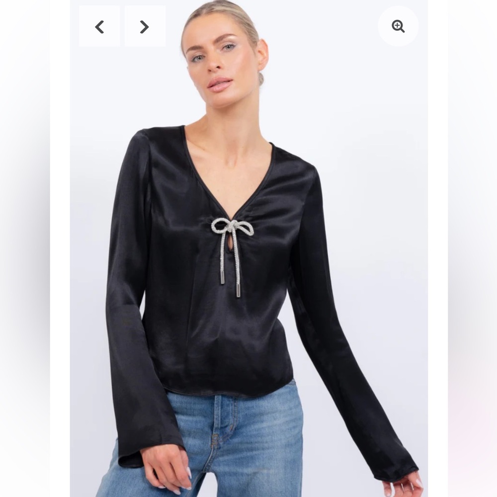 CENTRAL PARK WEST illana bell sleeve top NWT